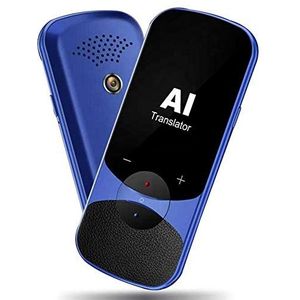 2020 4G Wifi Touchscreen Draagbare Mobiele Smart Language Voice Translator Ondersteunt 106 Talen, Blauw Decoration