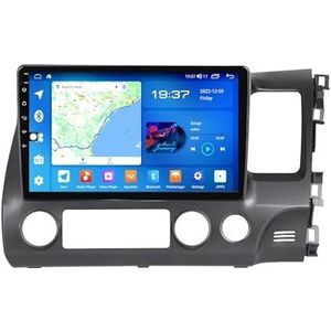 Android 11 Dubbel Din Stereo Auto Multimedia Radio Voor Honda Civic 2005-2012 9 Inch Dubbel Din Auto Stereo Head unit Ondersteuning 4G WIFI Bluetooth Stuurbediening Carplay(RHD A200S 4G+WIFI 8-Core 2G