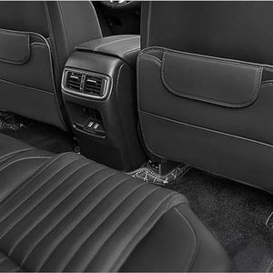 2 Stuks Toyota C-HR RAV4 Aygo X Highlander Corolla Cross bZ4X Achterbank Anti-Kick Pad, PU Lederen Waterdichte Stoel Rugleuning Beschermer