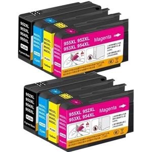 952XL 953XL 954XL 955XL compatibele inktcartridge for H-*P OfficeJet Pro 7740 8710 8715 8720 8730 8740 8210 8216 8725 printers(2 SET)
