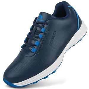 PENXZT Waterdichte en spikeloze golfschoenen voor heren Antislip, lichtgewicht en ademende golfsportsneakers,D,39 EU