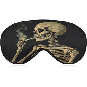 Strange Painting Slaapmasker, zacht en comfortabel nachtslaapmasker, gezichtsknuffelend, gewatteerde oogbedekking met verstelbare band voor diepe rust, reizen, ploegendienst