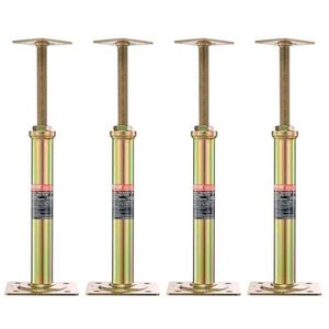 VEVOR Vloerkrikken voor het huis, 4 stuks, 11,6""-16"" hoogtebereik, 2400 kg max. draagvermogen per eenheid, verstelbare steunbalk kelderkrik voor nivellering, gegalvaniseerde telescopische krik voor