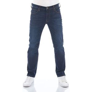Lee Heren Jeans Regular Fit Daren Zip Fly Broek Rechte jeansbroek Katoen Denim Stretch Blauw Zwart Grijs W30 W31 W32 W33 W34 W36 W38 W40 W42 W44, donker (Lss3sgjw3), 32W / 34L
