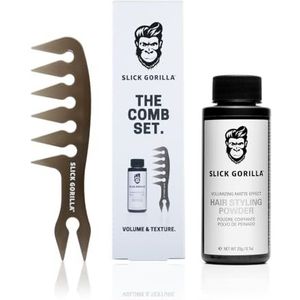 Slick Gorilla Kam Set (Haarstyling Poeder 20g + Kam)