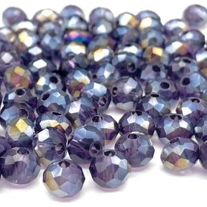 2 3 4 6 mm gefacetteerde Oostenrijks kristalglas kralen voor sieraden maken DIY losse spacer kralen oorbel armbanden benodigdheden-z59 violet ab-6mm ongeveer 90 stuks