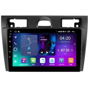 Android 14 Autoradio Stereo voor F-ord Fiesta Mk5 (2002-2008) 9 Inch Touchcreen Multimedia Speler met Draadloze Carplay Android Auto 2 Din GPS Navigatie FM RDS Bluetooth 5G-WiFi SWC DSP,M100s
