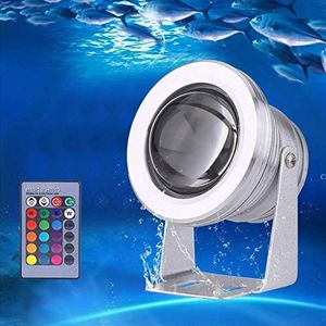 LED-Onderwaterlamp, IP68 Waterdichte RGB Onderwaterverlichting, 10W LED-Schijnwerper Voor Buitentuinverlichting Met Fonteinzwembad 【Energieklasse A +++】