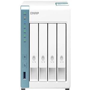 QNAP TS-431K 4 Bay Desktop NAS Enclosure - 1GB RAM, Annapurna Labs 4-core, 1.7GHz Processor - for reliable high performance home and personal cloud storage