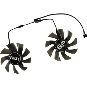 2 stuks/set 80(75MM) alternatieve grafische GPU VGA-koeler voor PNY voor GeForce GTX 1650 dubbele ventilator 4GB GDDR6 video als