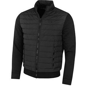 Calvin Klein Heren gewatteerde fleece trechterhals - Zwart - L