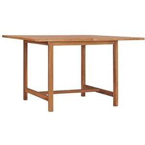 CBLDF Tuin Eettafel 110x110x75 cm Massief Hout Teak