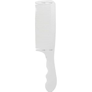 Gebogen Kapperskam, Ronde Kamtanden S Boogaangepaste Positionering Gebogen Haarsnijkam voor Beginners voor Platte Bovenkant (WHITE)