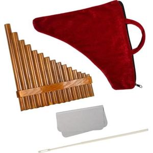 Chinese G-sleutelfluit Xiao Panfluit Volksmuziekinstrumenten Panfluit 15 Pijpen Blaasinstrument Panfluit Muziekinstrument (Color : L)