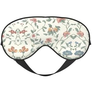 Roze bloemen bladeren afdrukken veelzijdige rust helper, zacht slaap oogmasker dubbelzijdig voor yoga, kamperen, zacht slaap oogmasker