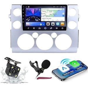 Android 14 Autoradio Navi voor T-oyota FJ Cruiser (2006-2020) 9-inch QLED-scherm autoradio met draadloze Carplay Android Auto GPS-navigatie met BT5.0 HIFI FM 5G-WiFi SWC RDS MIC,M200s