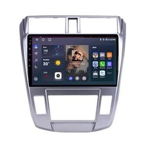 Android 12 Multimedia Stereo Video Speler Voor Honda City 2008-2014 Ondersteunt Car-play Android Auto/Bluetooth/FM AM RDS DAB+ Radio/Stuurbediening(4 Core 2G+32G B)