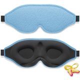 2025 Innovatief Slaapmasker voor Mannen en Vrouwen, 100% Lichtblokkerend Ontwerp Oogmasker om te Slapen, een Dutje te Doen, Mediteren, Reizen (Blauw)
