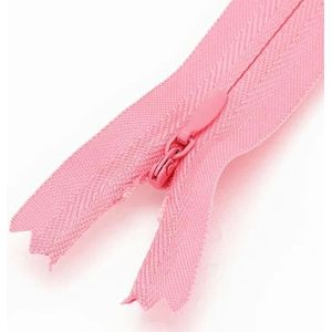 5 stuks 18cm-60cm nylon spiraalritsen voor op maat naaien jurk kussen rok broek kleding ambachten onzichtbare ritsen bulkreparatieset-roze-25cm