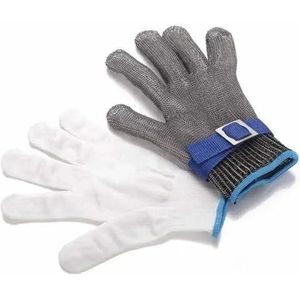 Snijhandschoenen, 316 roestvrij staal A9 snijbestendige handschoenen for de fabrieksslachtveiligheid(Small)