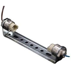 Dubbele fitting R7s J78 met teflonkabel voor lineaire lampen 78 mm