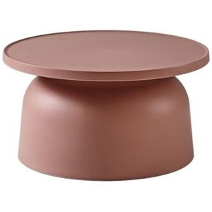 Bijzettafels Nordic Eenvoudige Salontafel Kleine Huishoudelijke Bank Zijsalontafel Balkon Erker Ronde Tafel Slaapkamer Salontafel voor Levende Vergaderruimte (Color : Roze, Size : F)