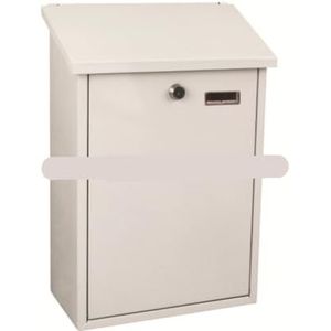 Postdozen Brievenbus Brievenbussen Brievenbussen Wandbrievenbussen Voor Buiten Afsluitbare Kantoor Brievenbus Commercieel Landelijk Huis Decoratief Pakketkast(White)