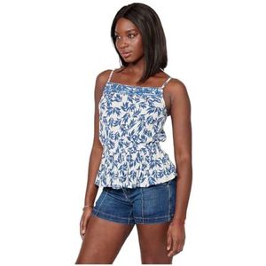 KOROSHI - Blouse - Blauw / Offwhite - Blouseshirt