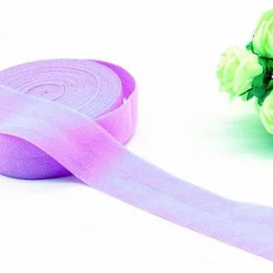 20mm platte zachte elastische band voor ondergoed broek beha rubber kleding decoratieve verstelbare tailleband naaien DIY accessoires 1-10y-light paars-5yards
