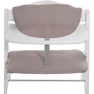 Hauck 667613 Alpha Highchair Pad Deluxe, stoelverkleiner voor houten kinderstoel Hauck Alpha+, gemakkelijk te bevestigen en schoon te maken - beige, donkerbeige