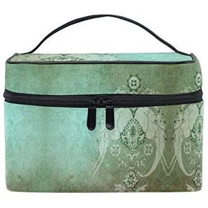 Vrouwen Groene Olifant Cosmetische Tas Organizer Rits Make-up Tassen Pouch Toilettas