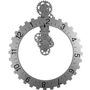 Invotis INIV040B Wandklok Gearing Design Zwart