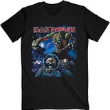 Iron Maiden T Shirt Final Frontier Band Logo nieuw Officieel Mannen Zwart