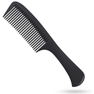 Grote Tand Ontwarren Kam Professionele Handvat Koolstofvezel Kam Snijden Kappers Kam Styling Essentials Ronde Tand Kam Kapper Tand Kam Reizen Haar Kam Voor Mannen Vrouwen