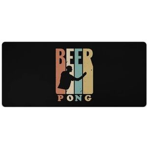 Retro 1970's Beer Pong Mode Bureau Muismat Antislip Gaming Muismat Accessoires Decor 40x90cm