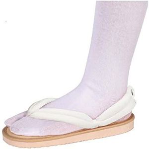QYIFIRST Kimetsu no Yaiba Zenitsu Agatsuma cosplay klompen schoenen slippers sandalen voor kostuum wit heren dames 43 (binnenlengte 26 cm)