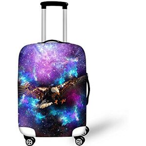 Galaxy Space Dieren Wolf Paard Eagle Bagage Cover Koffer Beschermer Travel Fit voor 18""20""22""24""26""28