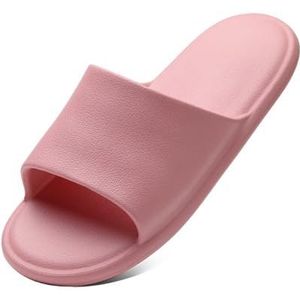 Doucheschoenen, Coole EVA-badslippers for dames - Zachte sandalen for binnendouches(Pink,39 EU)