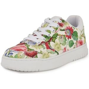 Nine West Dames Nenya Sneaker, wit Vintage Floral Multi 141, 6.5 UK, Wit Vintage Bloemen Multi 141, 39.5 EU