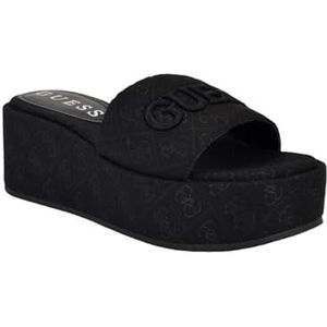 Guess Bintai sandaal voor dames, Zwart Logo 001, 38.5 EU