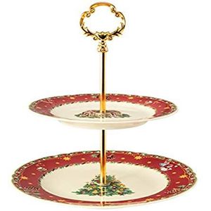 Seltmann 001.756791 Marie-Luise etagère, kerstnostalgie, 2-delig