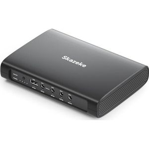 Skazeke Mini-UPS 15000mAh mini-UPS met 5 uitgangen DC 5 V/9 V/12 V/2 A, USB 5 V/2 A, ononderbroken WLAN-stroomvoorziening voor router/modem/IP-camera/Spectra S2 borstpomp en meer