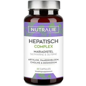 Mariadistel Lever Complex - 2092mg - Astisjok + Choline - Lever - Paardenbloem + Desmodium - Milk Thistle (80% Silymarin) - 60 Capsules Veganistisch Nutralie