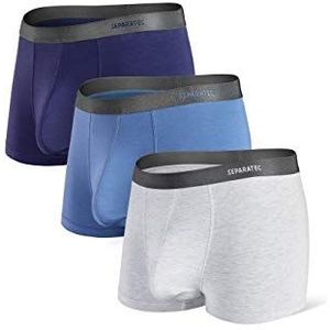 Separatec Heren Boxershorts Ondergoed bamboe vezel Comfortabele Retro Shorts Elastisch Zacht Classic Fit Ondergoed Trunks