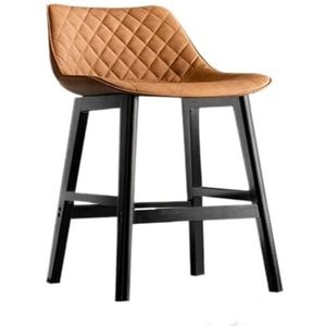 Barkrukken Barkruk Modern Minimalistisch Huis Rugleuning Hoge kruk Woonkamer Balkon Barkruk Lichte luxe barkruk Keukenbar Stoelen(Orange,B)