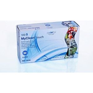 MaiMed MyClean touch PF, latex, wegwerphandschoenen X-Large