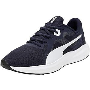 PUMA Heren Twitch Runner Fresh Road hardloopschoen, Puma Navy PUMA Wit, 46 EU