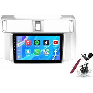 Android 14 Autoradio Sat Navi voor T-oyota 4 Runner (2009-2019) 9 Inch Touchscreen Multimedia Speler met Draadloze Carplay GPS Navigatie FM RDS Bluetooth 5G-WiFi SWC DSP,M100s