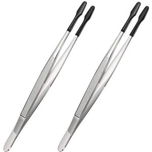 2 Stuks Rubberen Punt Pincetten PVC Siliconen Precisie Pincetten