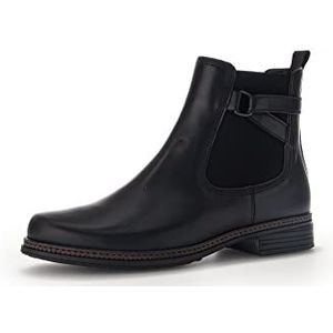 Gabor Chelsea boots voor dames, uitneembaar voetbed, beste pasvorm, zwart 27, 42 EU